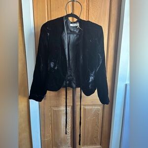 Kay Unger Black Velvet Women's Blazer